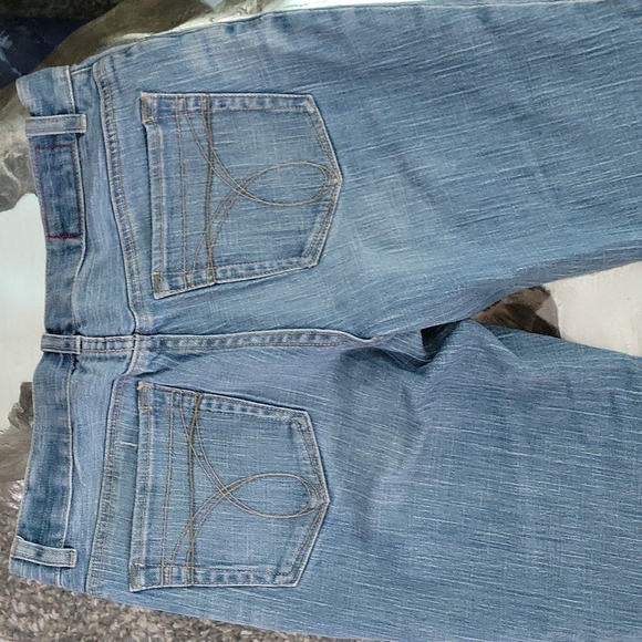 Womens Calvin Klein Capri cropped cuffed Jeans sz 6 - Picture 3 of 8